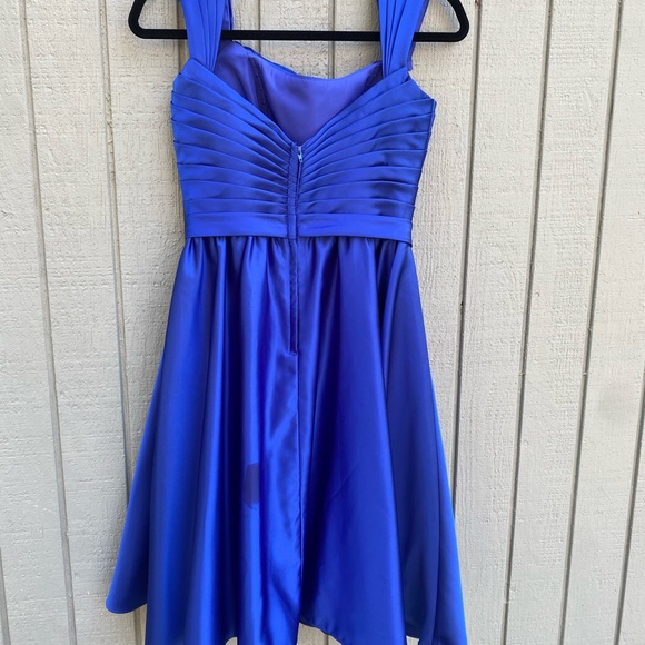Royal Blue Satiny Dress - Picture 7 of 10